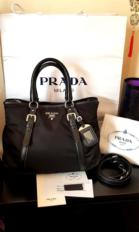 PRADA Shoulder bag canvas Brown bn2832 Used 